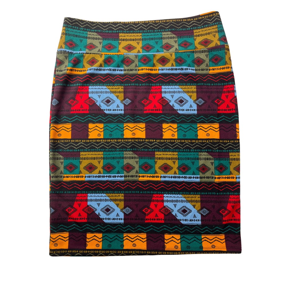 LuLaRoe Cassie Womens 3XL Geometrical Patterns‎ Elastic Waist Pencil Skirt NWOT - Picture 10 of 12